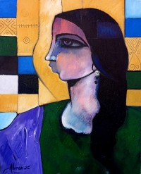 Abrar Ahmed, 12 x 16 Inch, Oil on Canvas, Figurative Painting, AC-AA-581